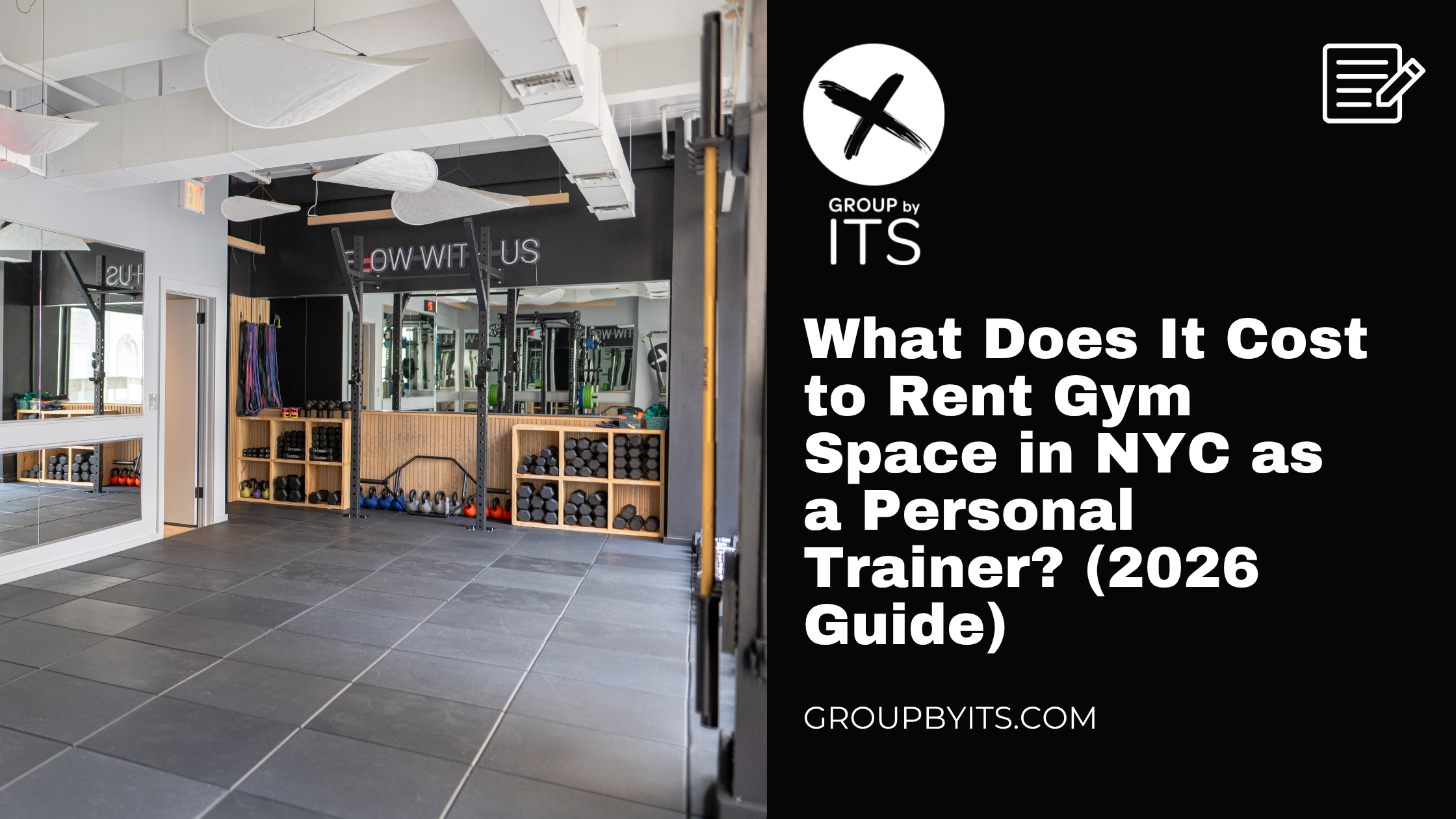 rent gym space in NYC for personal trainers