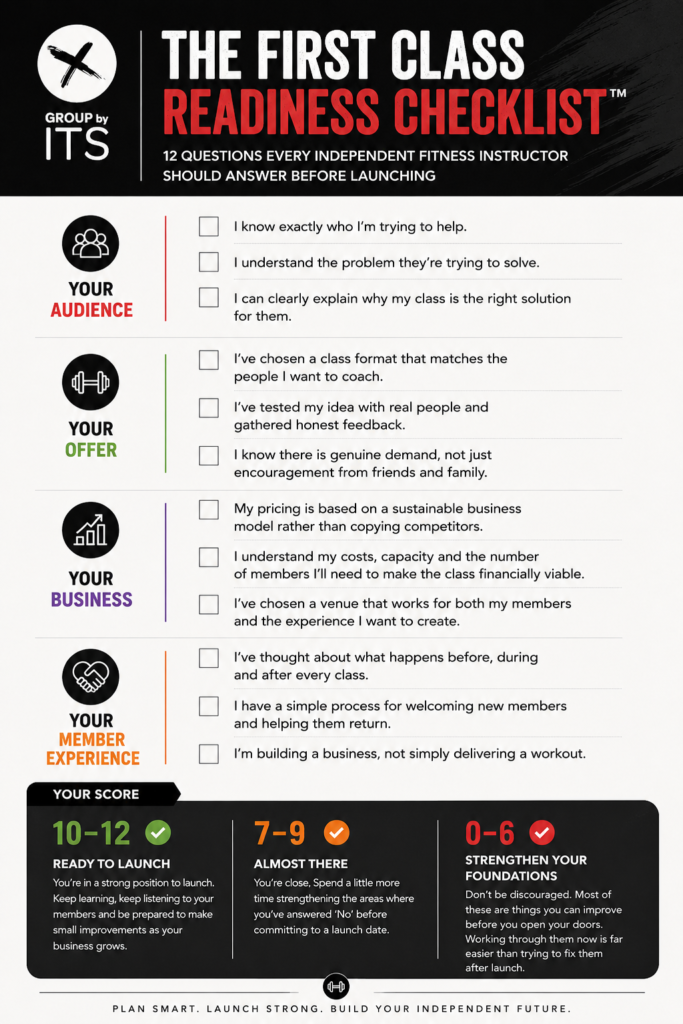 Group by ITS First Class Readiness checklist Group by ITS First Class Readiness checklist